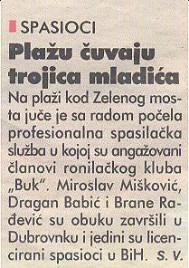 Blic, 2.7.2007. god.