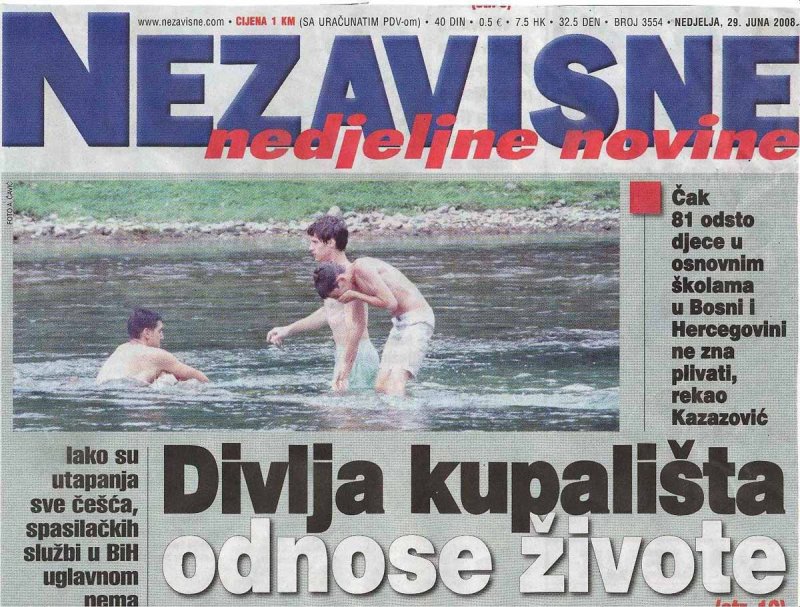 Nezavisne novine, 29.06.2008. god.