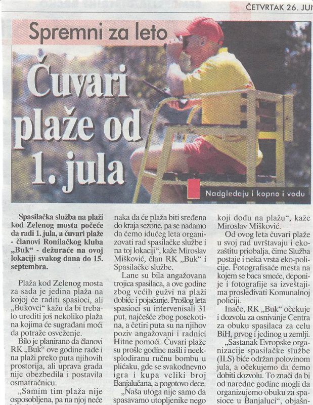 Blic, 26.06.2008. god.